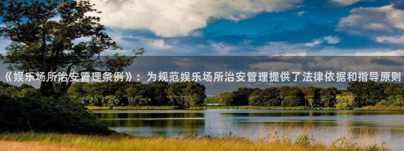 星亿娱乐登录界面入口：《娱乐场所治安管理条例》：为规范娱乐场所治安管理提供了法律